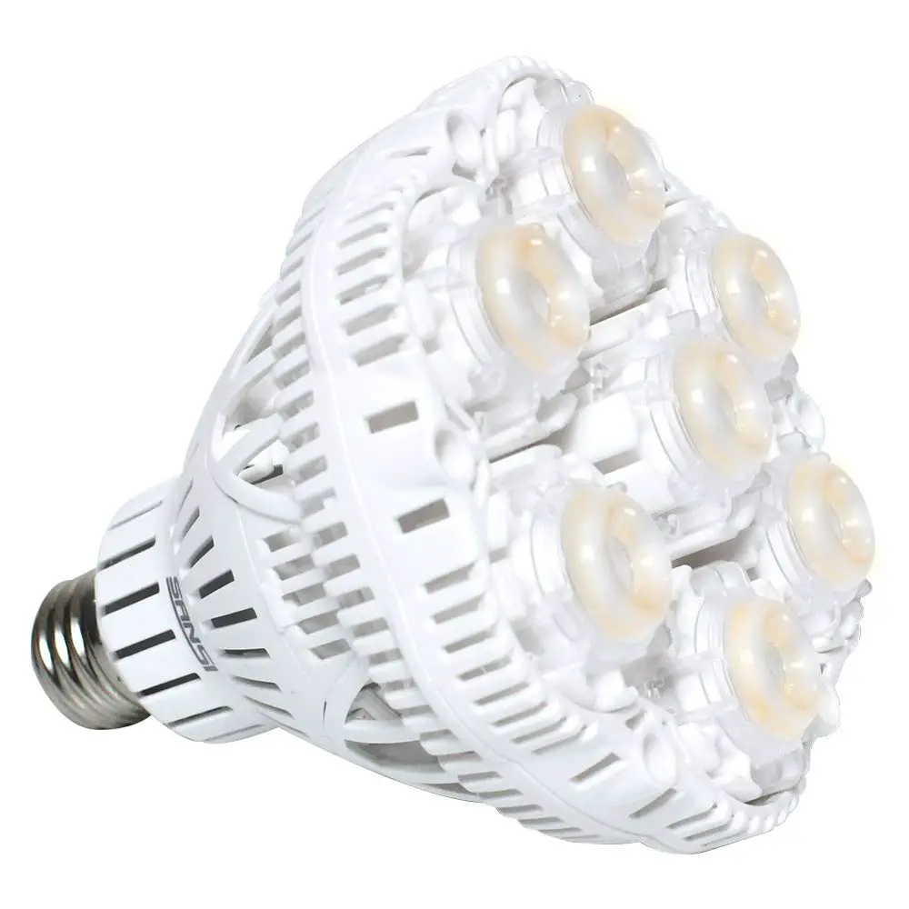 SANSI 40W Daylight LED Plant Light Bulb, Full Spectrum Ceramic LED Grow Light Blub