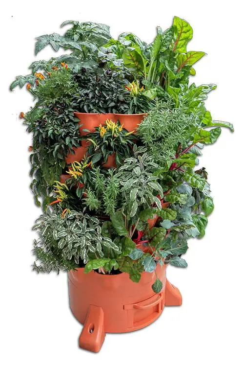 Garden Tower 2 - The Composting 50 Plant Organic Container Garden