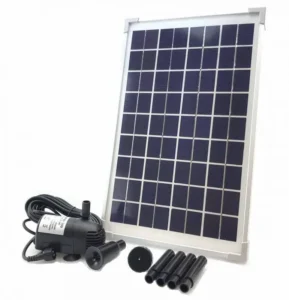 Solariver Solar Water Pump Kit - 360+GPH - Submersible Pump and 20 Watt Solar Panel