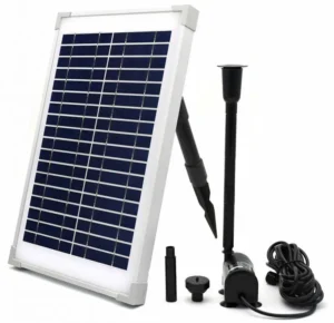 ECO-WORTHY Solar Fountain Water Pump Kit 10W Solar Panel Submersible Powered Pump for Small Pond, Garden Decoration, Pool