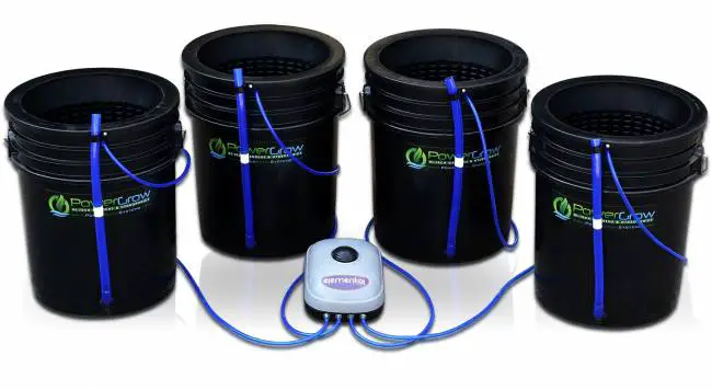 PowerGrow Systems Deep Water Culture (DWC) Hydroponic Bubbler Bucket Kit