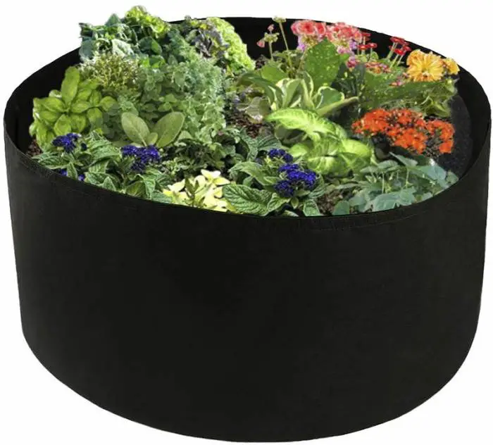 Xnferty 100 Gallons Extra Large Round Raised Garden Bed, Deep Soil Diameter 38 Height 20 Planting Container Grow Bags Durable Felt Fabric Planter Pot for Plants,Vegetables,Flowers