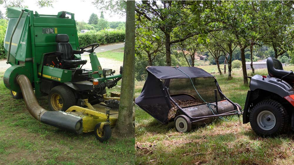 Lawn Sweeper vs Bagger - Gardeners Yards