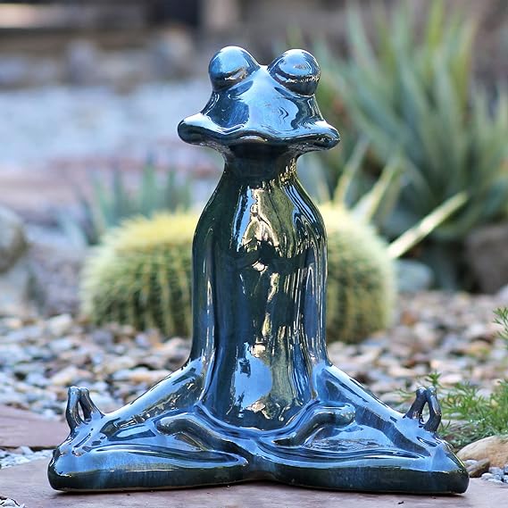 PLANTATOREM-Meditation-Frog-Garden-Figurines-Outdoor-Ceramic-Decor-Gardeners-Yards